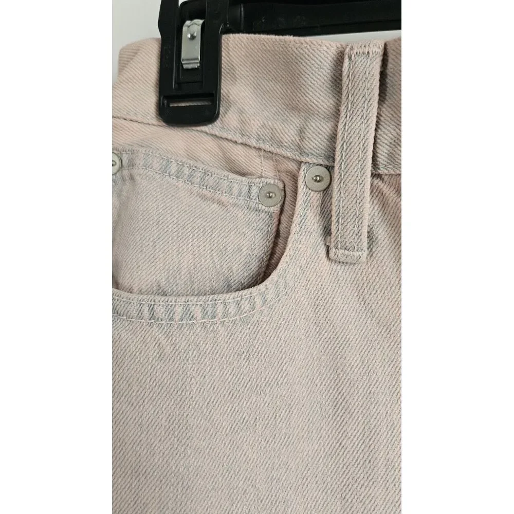 Madewell The MOMJEAN‎ Crop Jean 27 Pink Blue Tie Dye 5 POCKETS